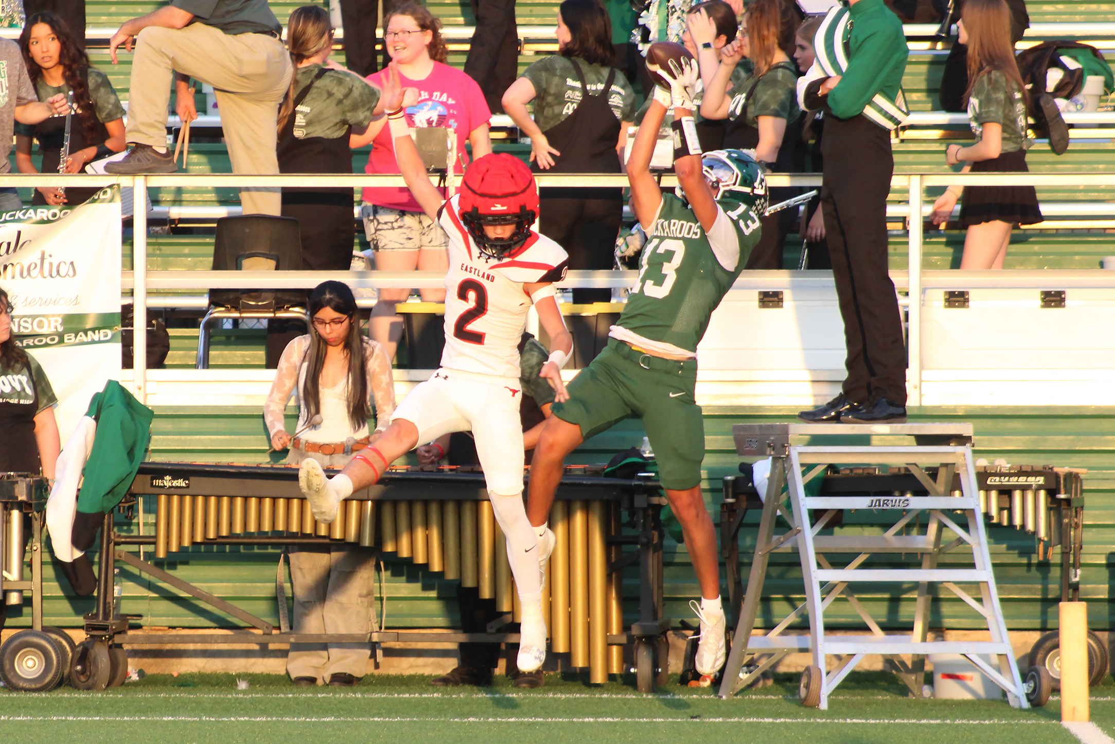 Bucks light the ‘B’ with Homecoming win over Eastland